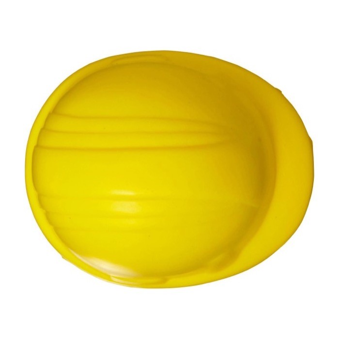Antiestrés hecho de PU en forma de casco de constructor color amarillo primera vista Antiestrés hecho de PU en forma de casco de constructor color amarillo primera vista