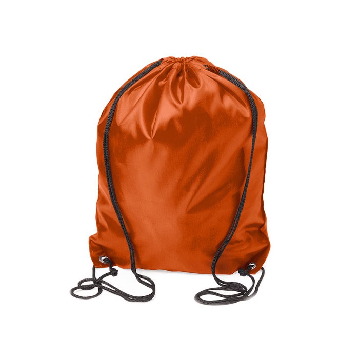 Mochilas de cuerdas para niños color naranja primera vista