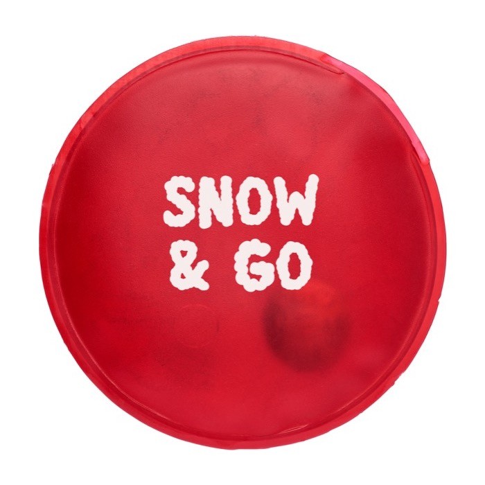 Calienta manos navideño reutilizable ideal para bolsillos o guantes color rojo primera vista Calienta manos navideño reutilizable ideal para bolsillos o guantes color rojo primera vista