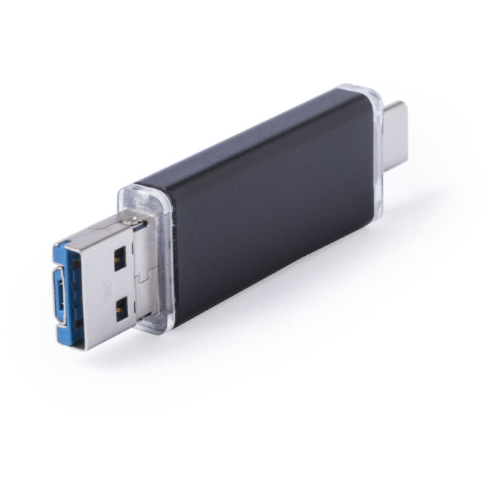 Usb personalizado con conexión usb tipo C y micro usb