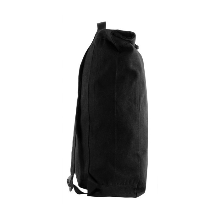 Mochila roll-top para ordenador hecha de algodón reciclado 15'' color negro quinta vista