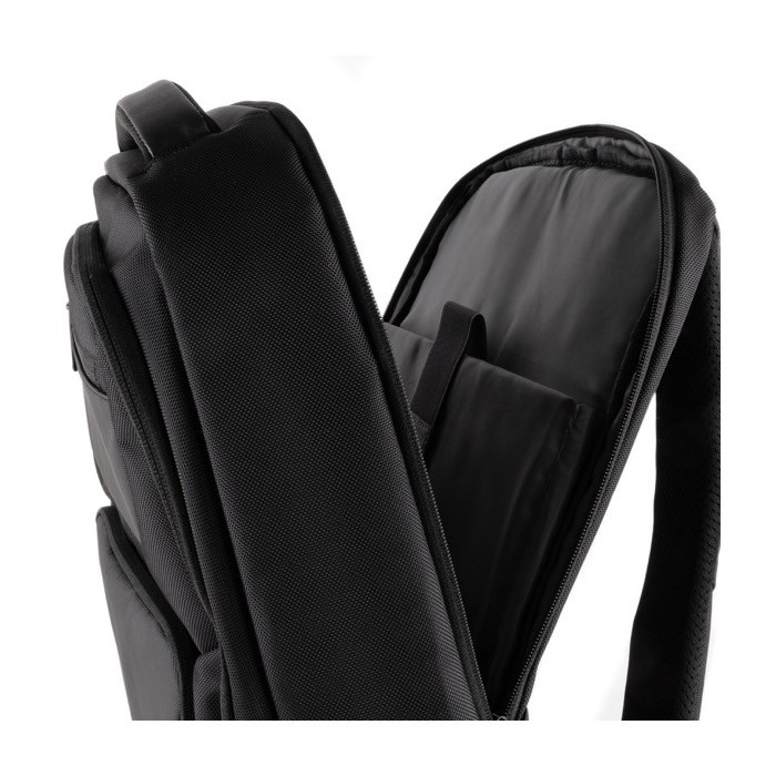 Mochila para portátil de varios compartimientos resistente al agua 15'' color negro segunda vista