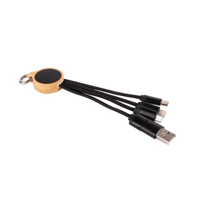 Cargador con múltiples conexiones con opción de marcaje retroiluminado color negro vista detalle Cargador con múltiples conexiones con opción de marcaje retroiluminado color negro vista detalle