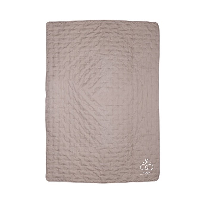 Manta de tacto suave rellena de poliéster 120 x 160 cm 90 g/m2 color beige quinta vista Manta de tacto suave rellena de poliéster 120 x 160 cm 90 g/m2 color beige quinta vista