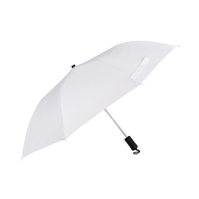 Paraguas de pongee y mango de goma con apertura automática Ø90 color blanco quinta vista