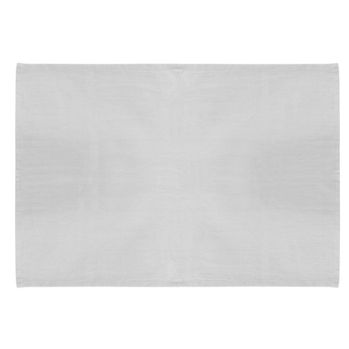 Paño rectangular para cocina de algodón reciclado 140 g/m2 color blanco segunda vista Paño rectangular para cocina de algodón reciclado 140 g/m2 color blanco segunda vista