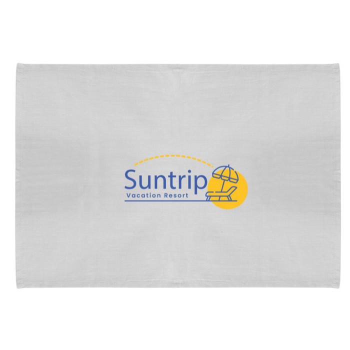 Paño rectangular para cocina de algodón reciclado 140 g/m2 color blanco cuarta vista Paño rectangular para cocina de algodón reciclado 140 g/m2 color blanco cuarta vista