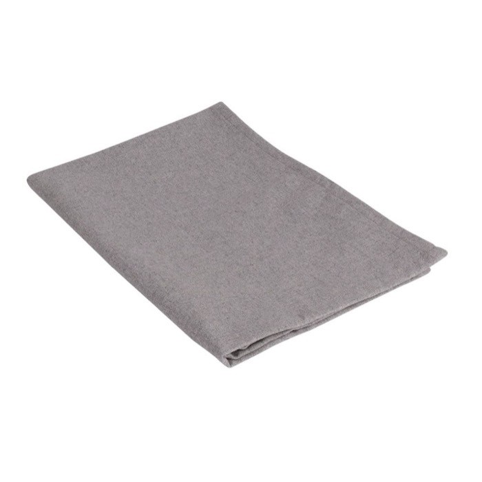 Paño de cocina de algodón reciclado con cinta para colgar 180 g/m2 color gris primera vista Paño de cocina de algodón reciclado con cinta para colgar 180 g/m2 color gris primera vista