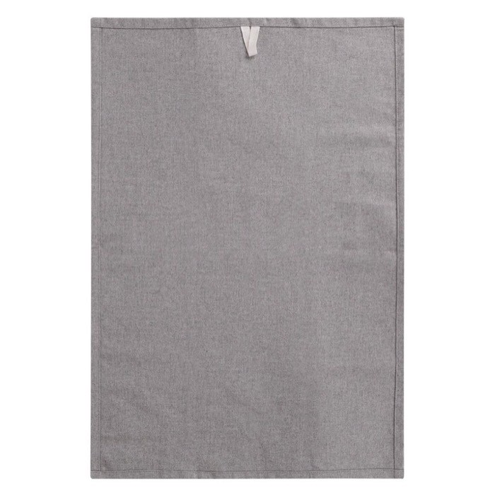 Paño de cocina de algodón reciclado con cinta para colgar 180 g/m2 color gris cuarta vista Paño de cocina de algodón reciclado con cinta para colgar 180 g/m2 color gris cuarta vista