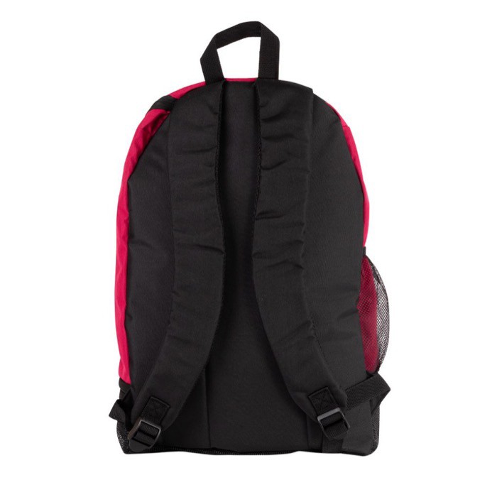 Mochila de poliéster para deportes con compartimiento de zapatos color rojo quinta vista