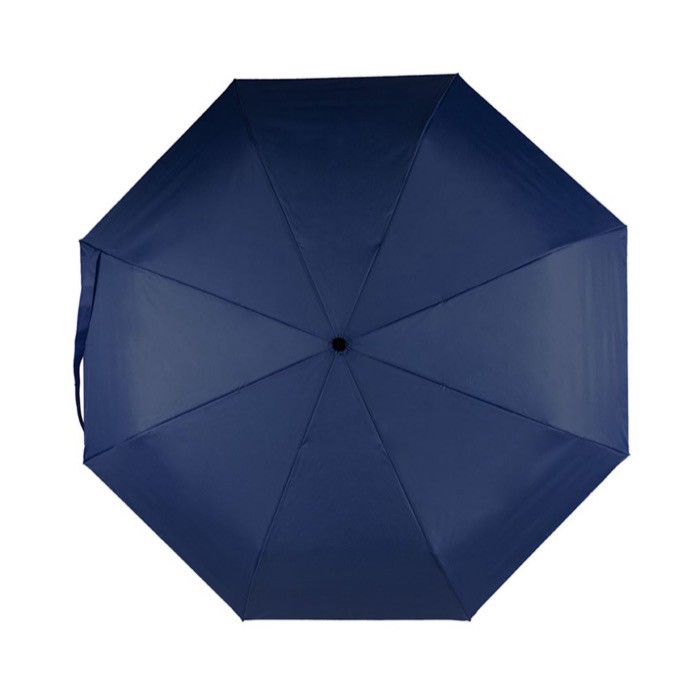 Paraguas antiviento de pongee RPET con mango de bambú Ø97 color azul marino segunda vista Paraguas antiviento de pongee RPET con mango de bambú Ø97 color azul marino segunda vista