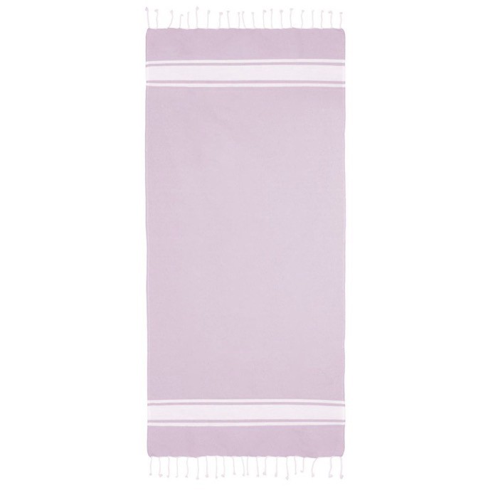 Pareo de algodón reciclado y poliéster en varios colores 150 g/m2 color rosa claro segunda vista Pareo de algodón reciclado y poliéster en varios colores 150 g/m2 color rosa claro segunda vista