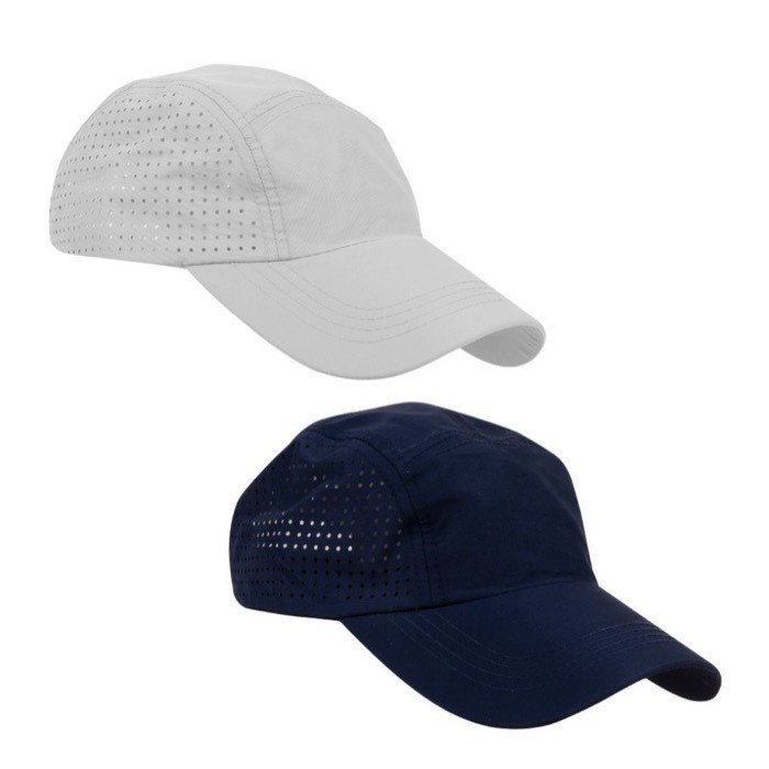 Gorra de microfibra transpirable con agujeros a los costados primera vista