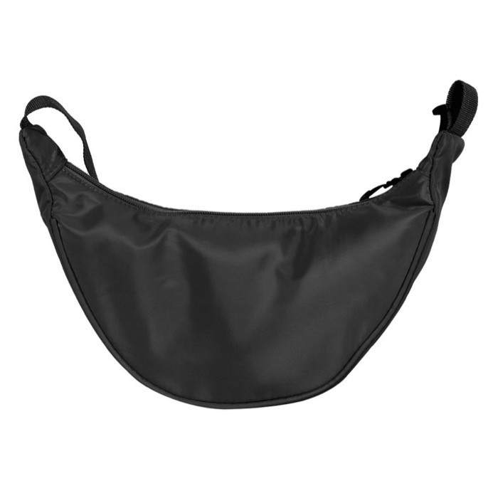 Bandolera de poliéster con asa ajustable para el hombro color negro segunda vista Bandolera de poliéster con asa ajustable para el hombro color negro segunda vista