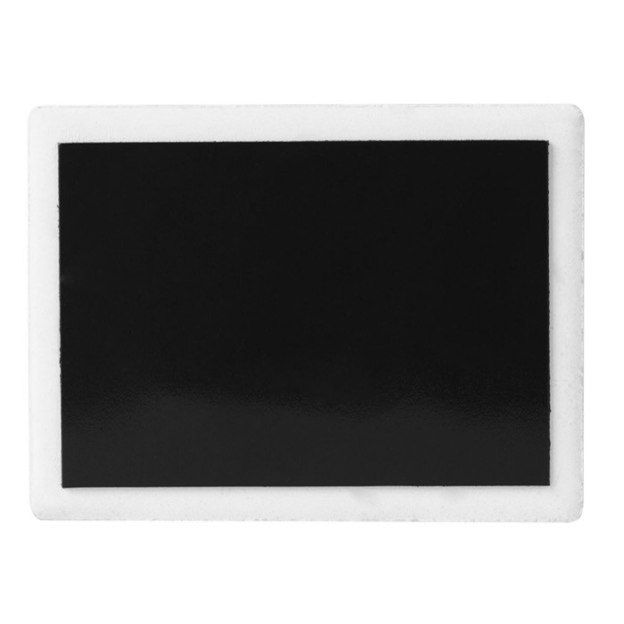 Imán hecho de cerámica con acabado mate para personalizar color blanco segunda vista