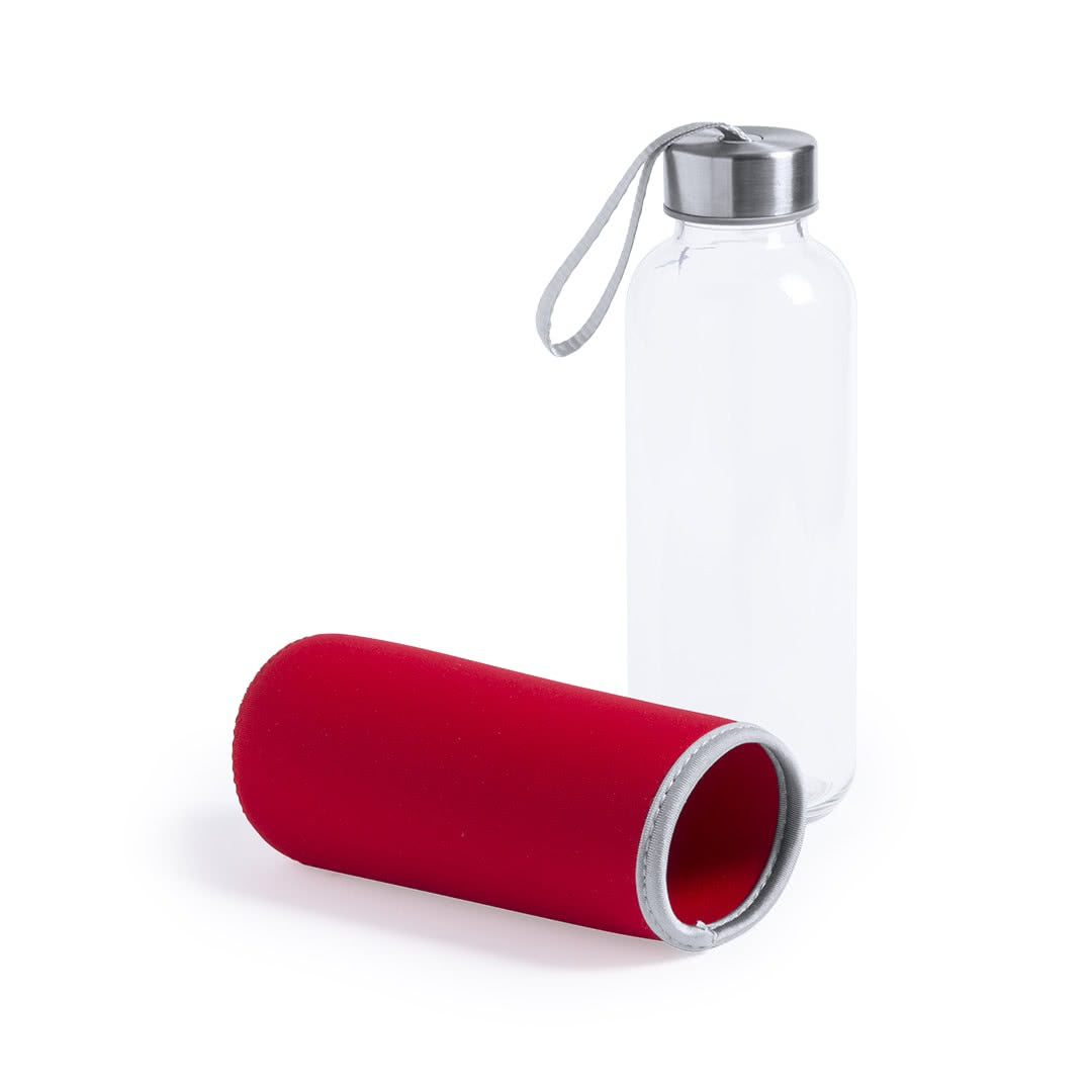 Botellas de cristal con funda personalizable Botellas de cristal con funda personalizable