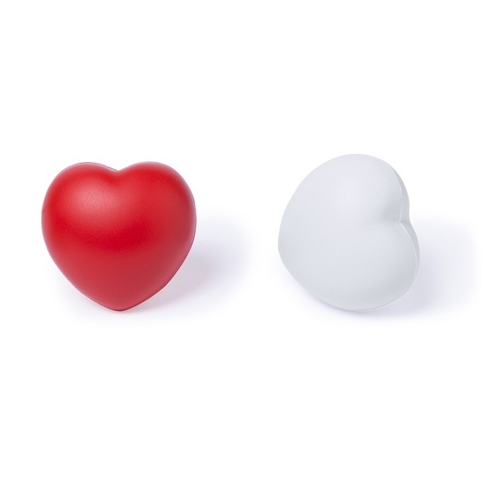 Antiestrés en forma de corazón de varios colores para personalizar color rojo segunda vista