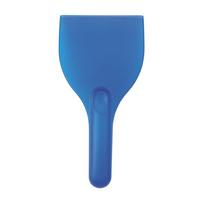 Rascador de hielo de plástico color azul primera vista