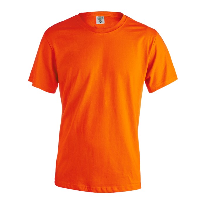 Camisetas de propaganda 150 g/m2 color naranja Camisetas de propaganda 150 g/m2 color naranja