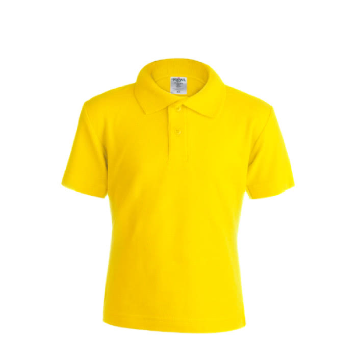 Polo para niños promocional algodón 180 g/m2 color amarillo