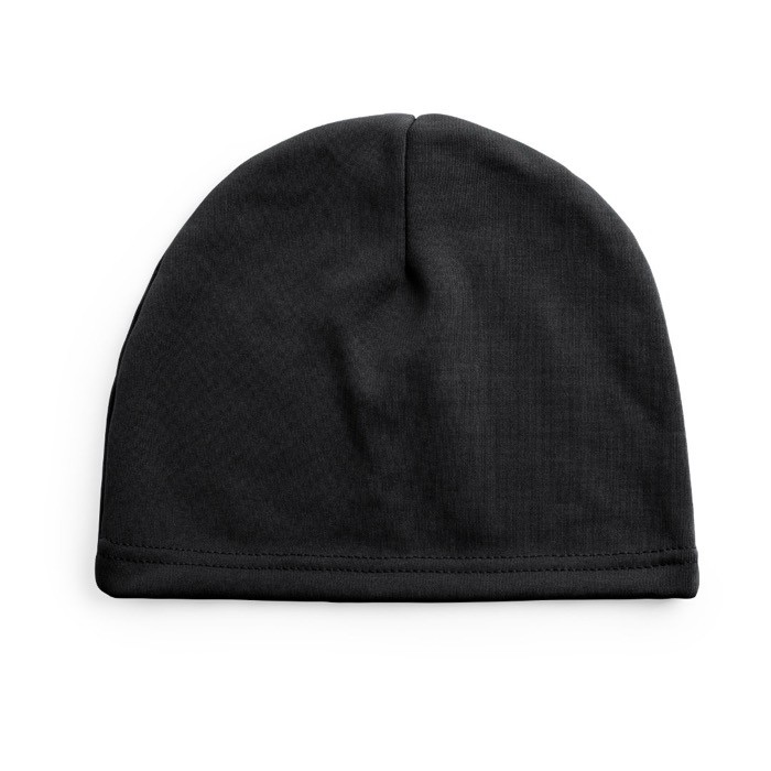 Gorro deportivo para invierno de poliéster y fleece 280 g/m2 color negro primera vista
