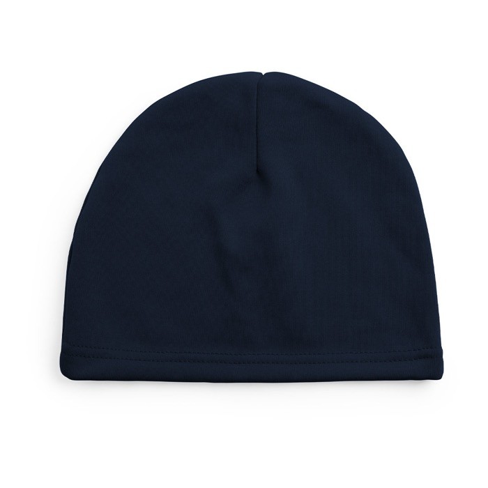 Gorro deportivo para invierno de poliéster y fleece 280 g/m2 color azul marino primera vista