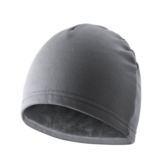 Gorro deportivo para invierno de poliéster y fleece 280 g/m2 color gris segunda vista