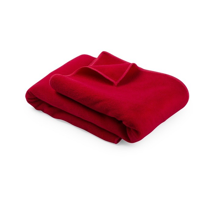 Toalla de microfibra absorbente de tamaño grande 90x170cm 310 g/m2 color rojo séptima vista