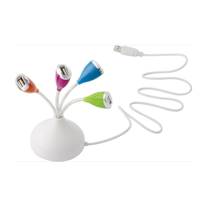 Hub USB con estética muy original color multicolor segunda vista