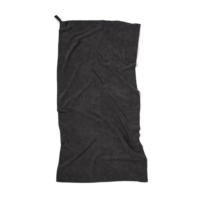 Toalla de microfibra reciclada de 70 x 140 cm color negro Toalla de microfibra reciclada de 70 x 140 cm color negro