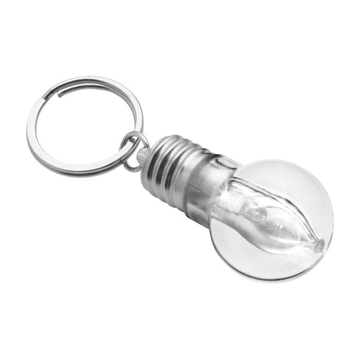 Llavero linterna en forma de bombilla de luz con luz blanca segunda vista Llavero linterna en forma de bombilla de luz con luz blanca segunda vista