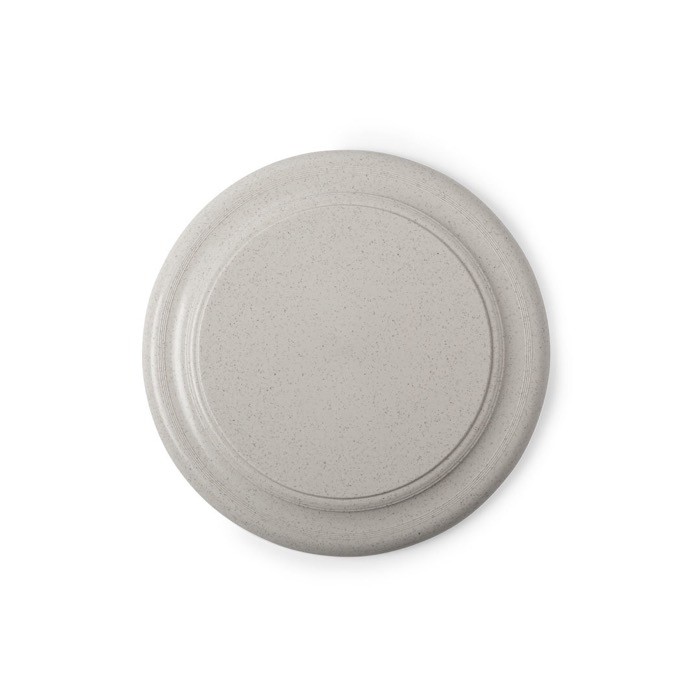 Frisbee hecho de fibra de bambú color natural primera vista Frisbee hecho de fibra de bambú color natural primera vista