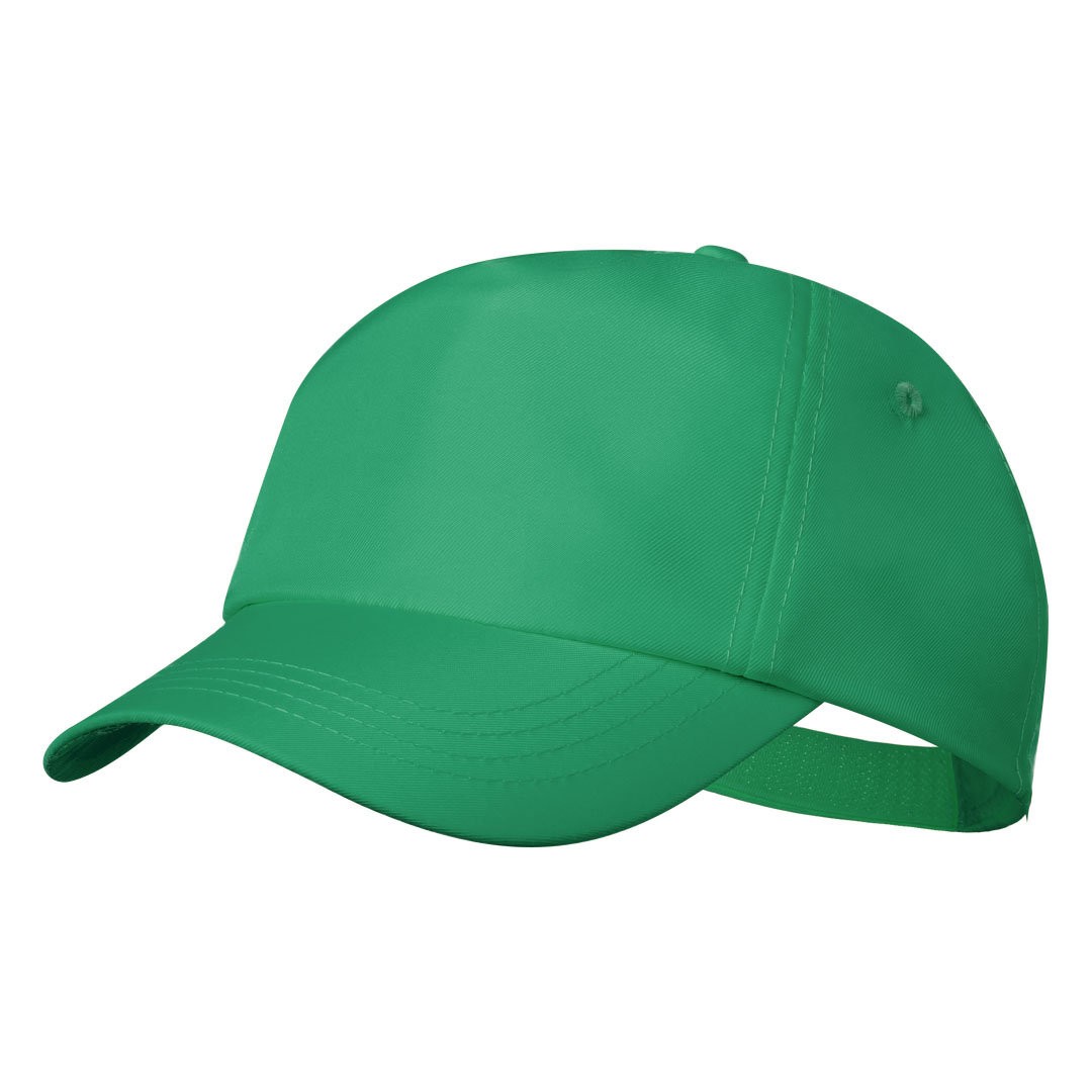 Gorra RPET con logotipo color verde