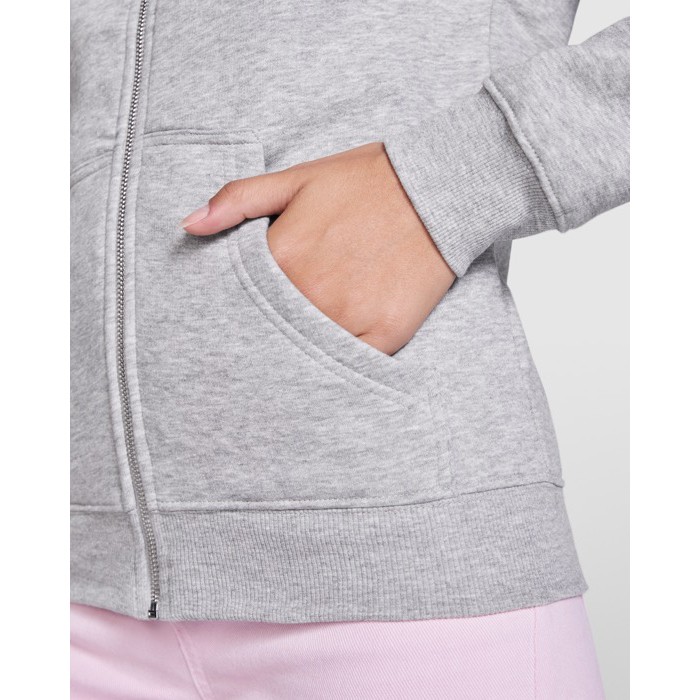 Sudadera para mujer de algodón y poliéster 280 g/m2 Roly Direct Veleta color azul marino vista detalle 2