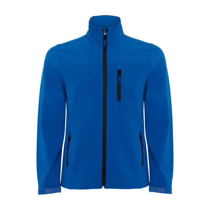 Chaqueta softshell con elastano y cremallera 300 g/m2 Roly Direct Antartida color azul real segunda vista