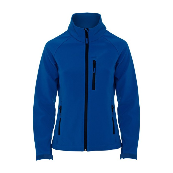 Chaqueta softshell con elastano para mujer 300 g/m2 Roly Direct Antartida color azul real segunda vista