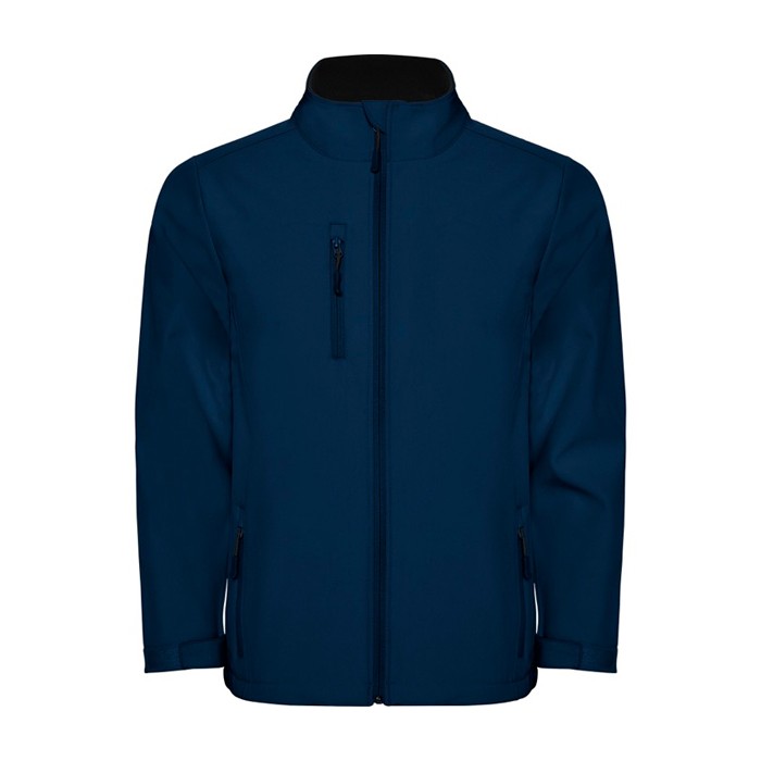 Chaqueta softshell con elastano de 2 capas 300 g/m2 Roly Direct Nebraska color azul marino segunda vista