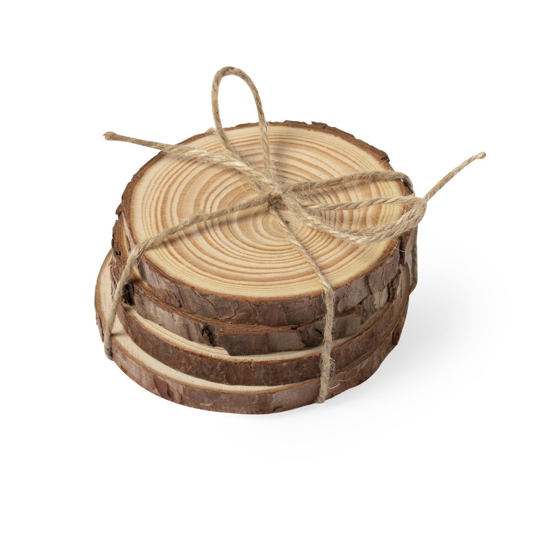 Posavasos de madera con logotipo Posavasos de madera con logotipo
