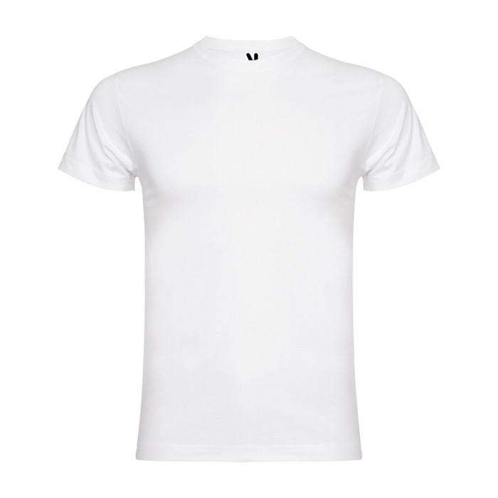 Camiseta de manga corta en algodón peinado 180 g/m2 Roly Direct Braco color blanco segunda vista