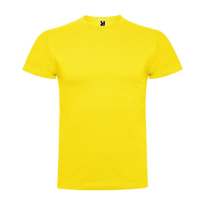 Camiseta de manga corta en algodón peinado 180 g/m2 Roly Direct Braco color amarillo segunda vista