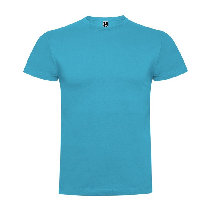 Camiseta de manga corta en algodón peinado 180 g/m2 Roly Direct Braco color turquesa segunda vista