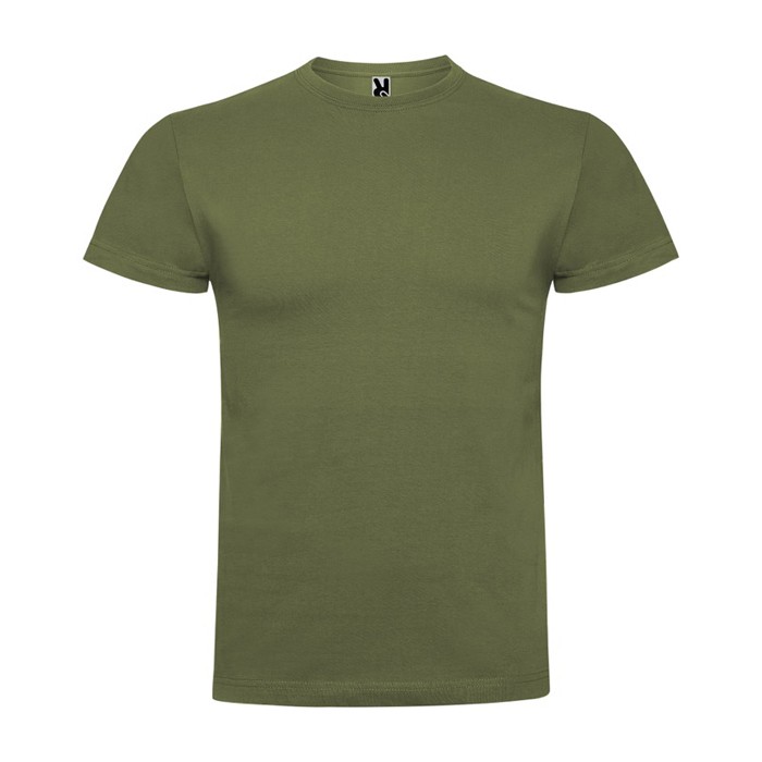 Camiseta de manga corta en algodón peinado 180 g/m2 Roly Direct Braco color verde militar segunda vista