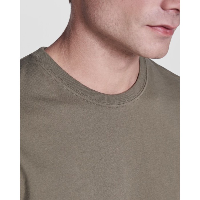 Camiseta de manga corta en algodón peinado 180 g/m2 Roly Direct Braco color blanco vista detalle 1