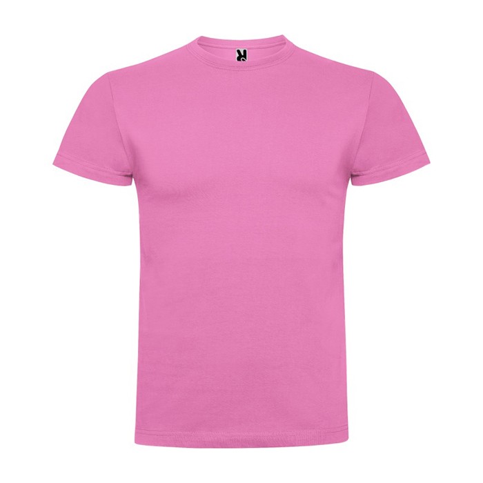 Camiseta de manga corta en algodón peinado 180 g/m2 Roly Direct Braco color rosa pastel segunda vista