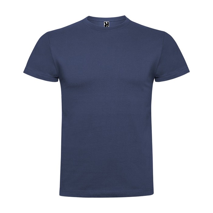 Camiseta de manga corta en algodón peinado 180 g/m2 Roly Direct Braco color azul vaquero segunda vista