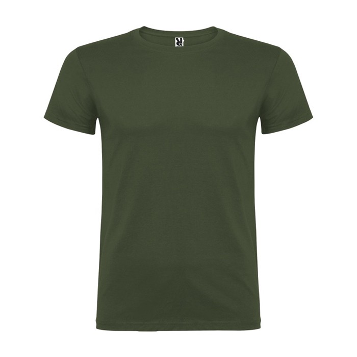 Camiseta de manga corta en algodón de punto liso 155 g/m2 Roly Direct Beagle color verde oscuro segunda vista