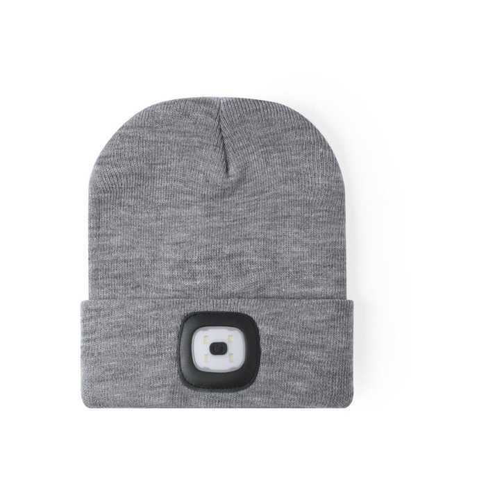 Gorro de invierno para el exterior con iluminación LED integrada color gris primera vista