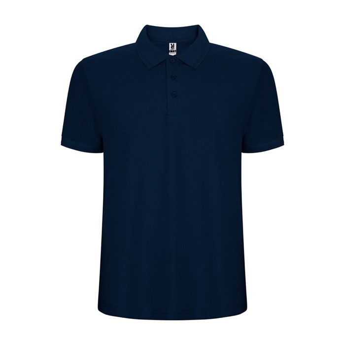Polo de manga corta en punto piqué 220 g/m2 Roly Direct Pegaso Premium color azul marino segunda vista