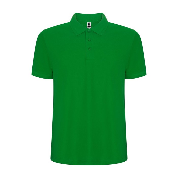 Polo de manga corta en punto piqué 220 g/m2 Roly Direct Pegaso Premium color verde bosque segunda vista