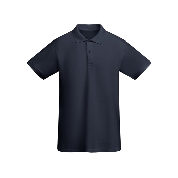 Polo de manga corta de algodón orgánico 210 g/m2 Roly Direct Prince color azul marino segunda vista